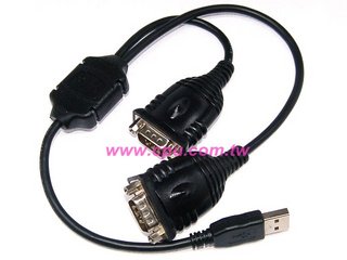 USB 轉 RS-232 x2 轉換線