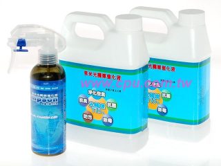 1公升裝3% 奈米光觸媒催化液 (實驗證明有效分解多種致命病菌)