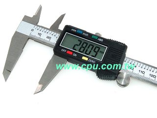 200mm x0.02mm LCD數位式游標卡尺 ABS