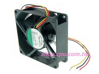 DC12V 80x80x25mm 3100rpm 雙滾珠軸承風扇