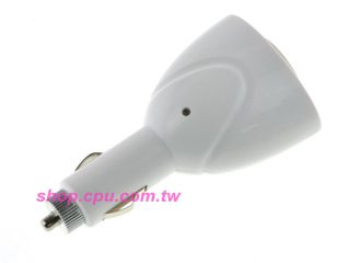 USB DC5V/500mA x2  車充點煙器 附點煙孔