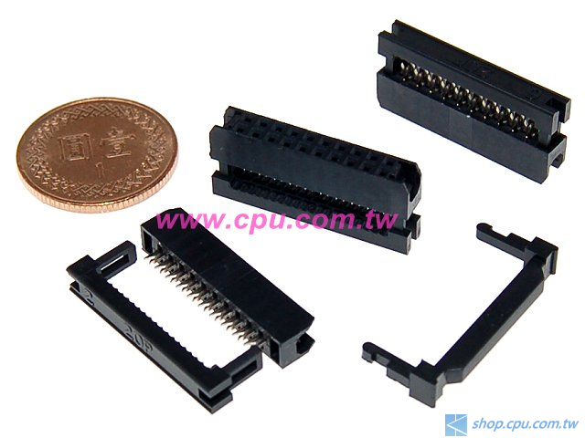 IDCS20-20 (IDC20-20) 20P 2.0mm牛角母接頭 | 廣華電子
