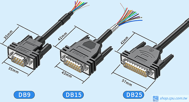 DB09S-10M DB9母頭滿針單頭數據線10M | 廣華電子