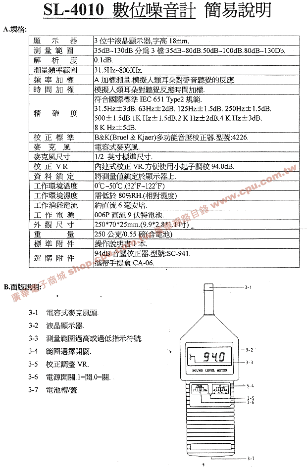 商品說明