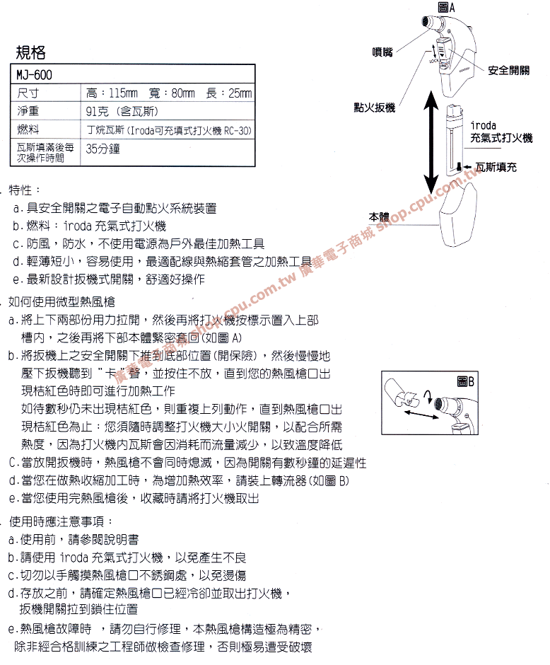 商品說明