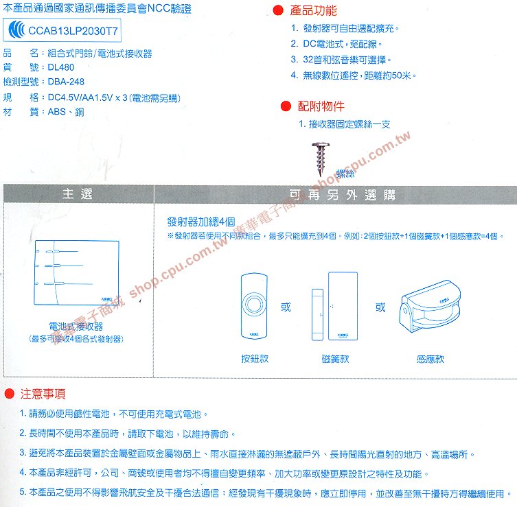 商品說明