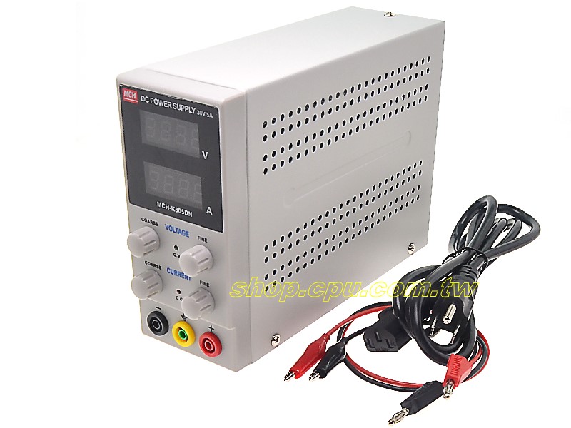 MCH-K305D (K305DN) 0~30V 5A迷你數位電源供應器AC110V | 廣華電子